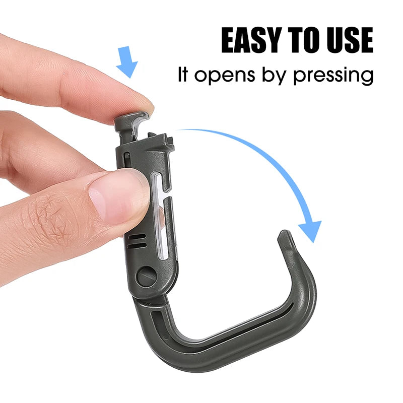 5-Pack Grimloc MOLLE Carabiner Clips