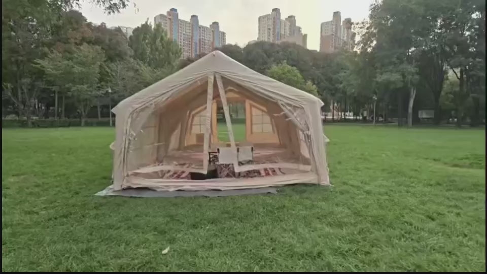 Luxury Inflatable Two Room Glamping Tent – Family Size